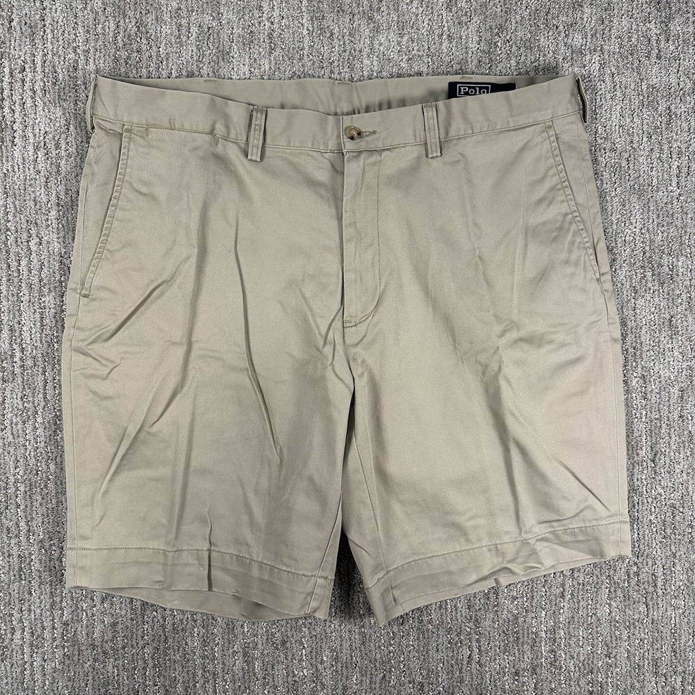 Polo Ralph Lauren Shorts Men 38x9 Classic Fit Beige Chino‎ Short Pants